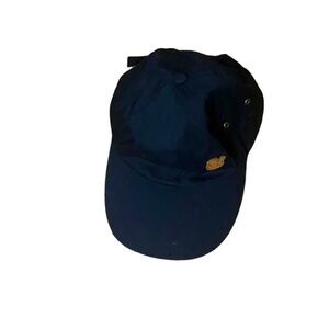 Ed Sheerran Navy Leather Leather Embroidered hat in good condition.